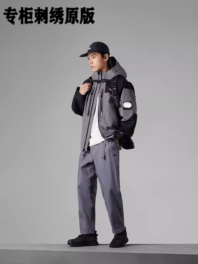 【北家879刺绣专柜原版】男女同款冬季冲锋衣夹克外套连帽防风运动