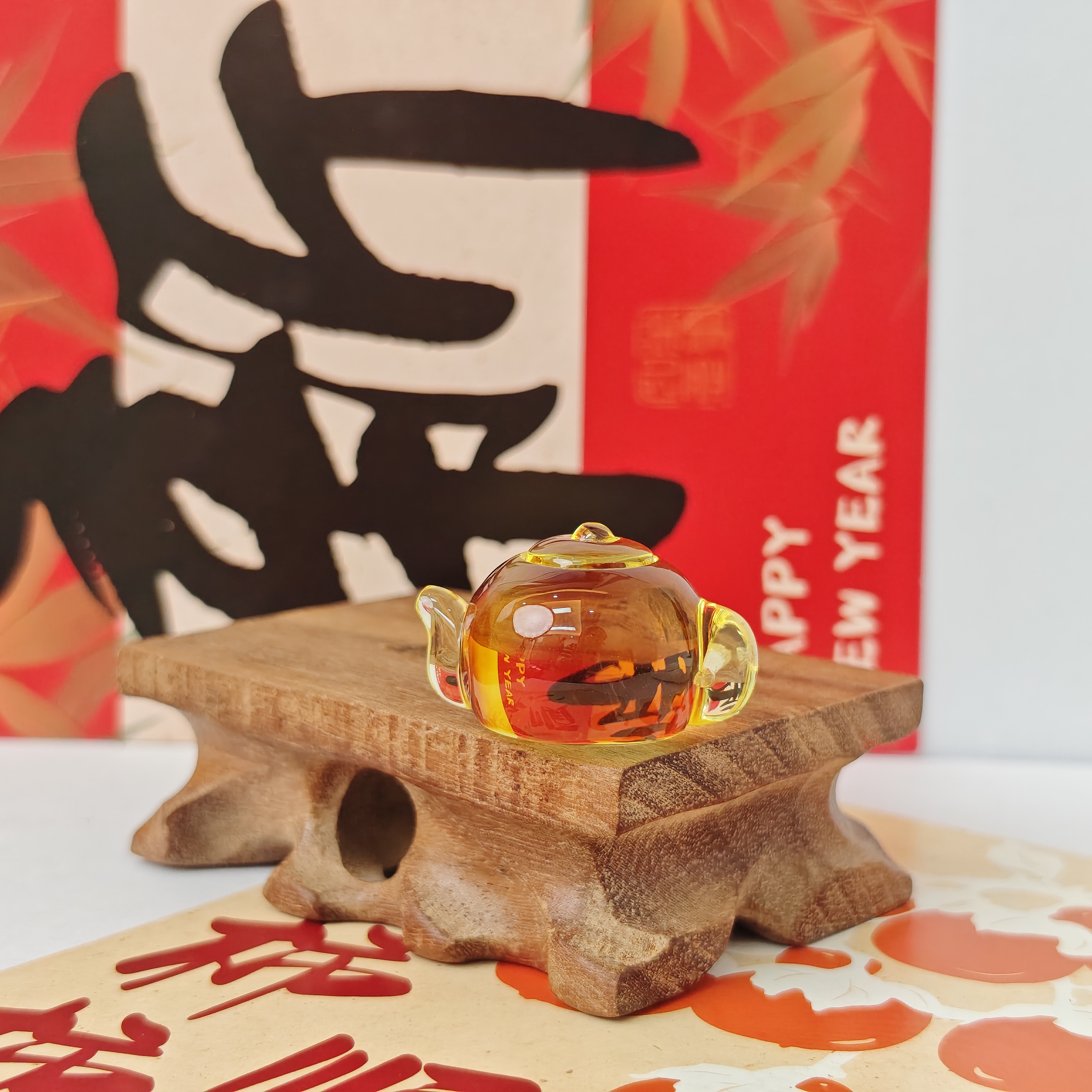 【松岗遇丽珠宝】天然蜜蜡 10228007-琥珀把把壶