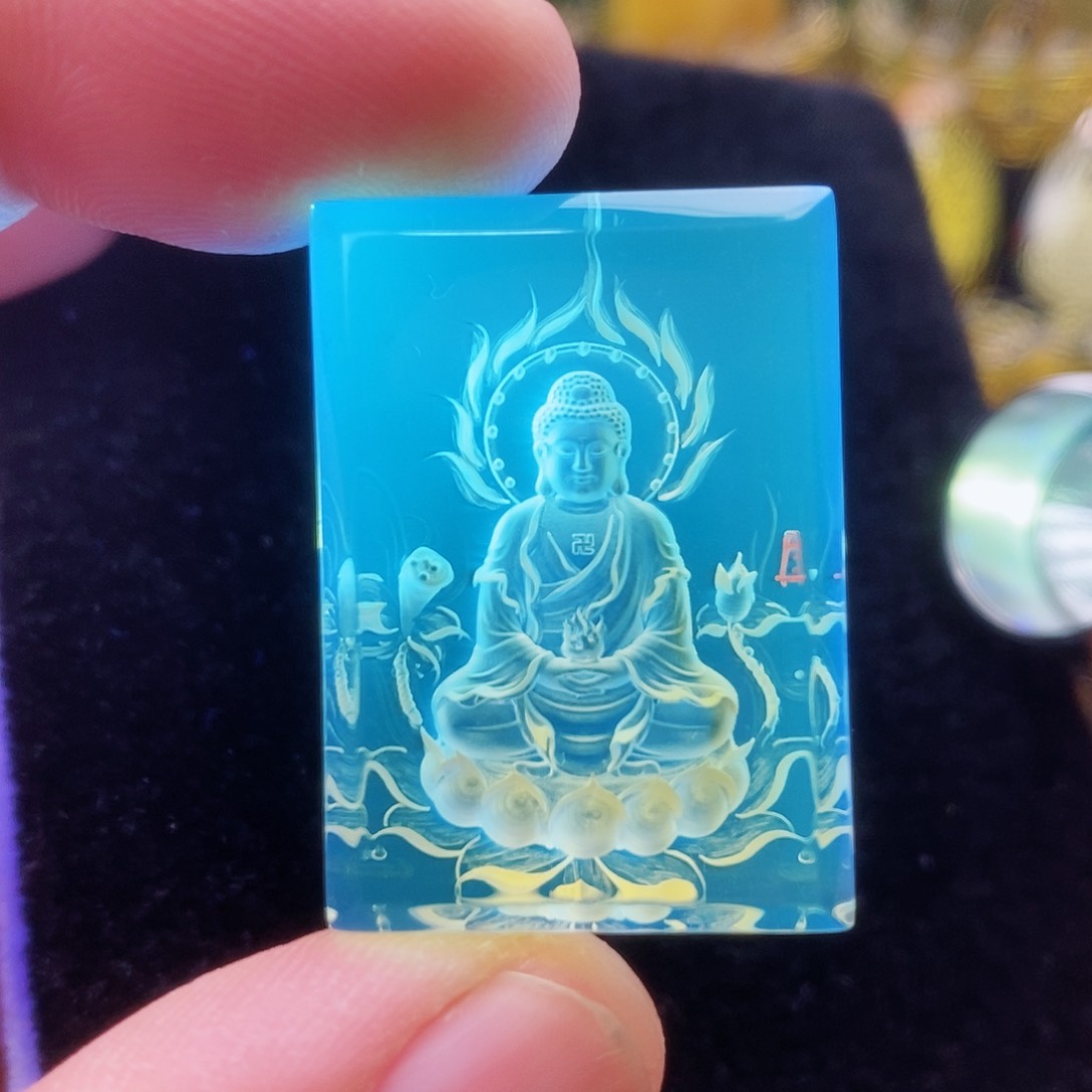 【闪购商品】蓝珀颈饰未镶嵌蓝珀阴雕