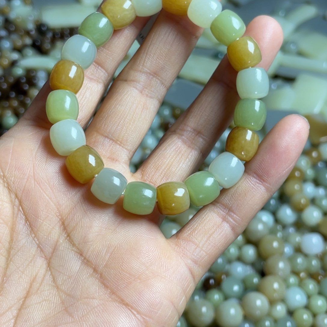 手链未镶嵌和田玉（糖玉）小*星