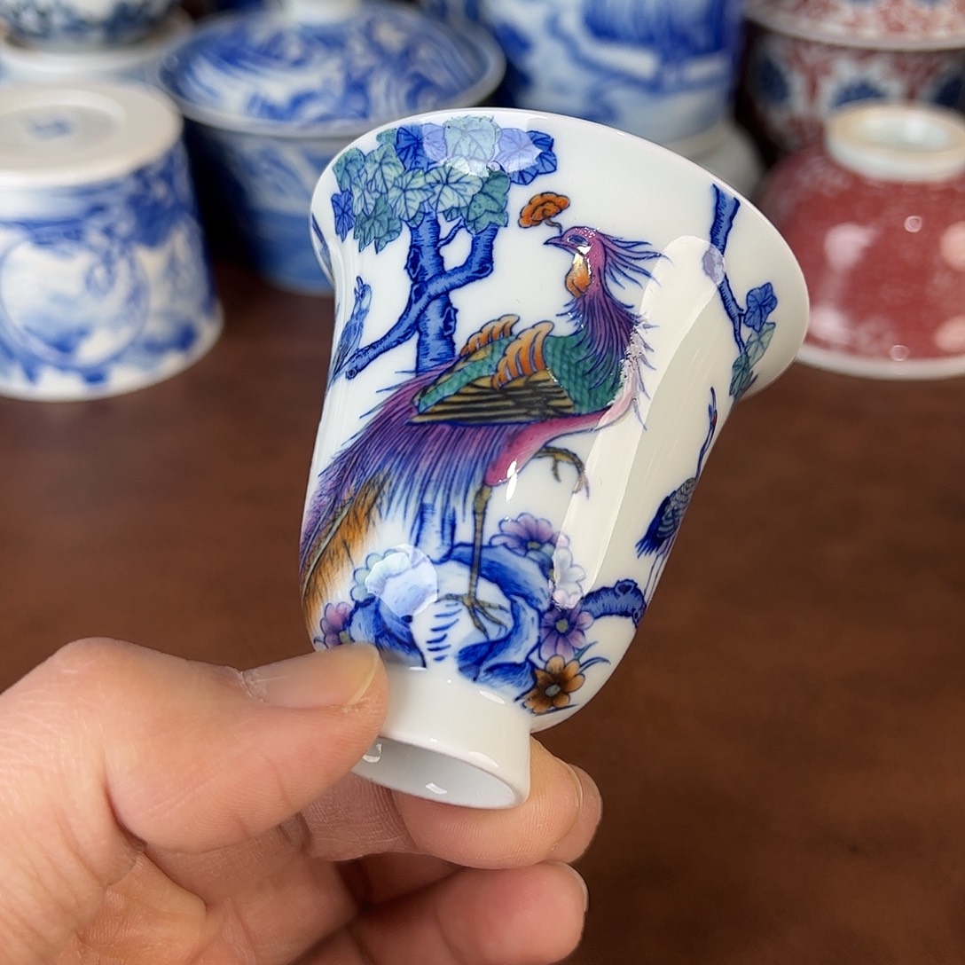 改***名瓷片景德镇全手工手绘陶瓷