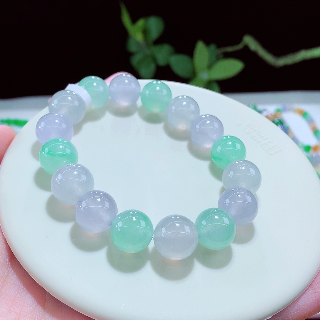 未镶嵌手链翡翠梦幻马卡龙卡12+