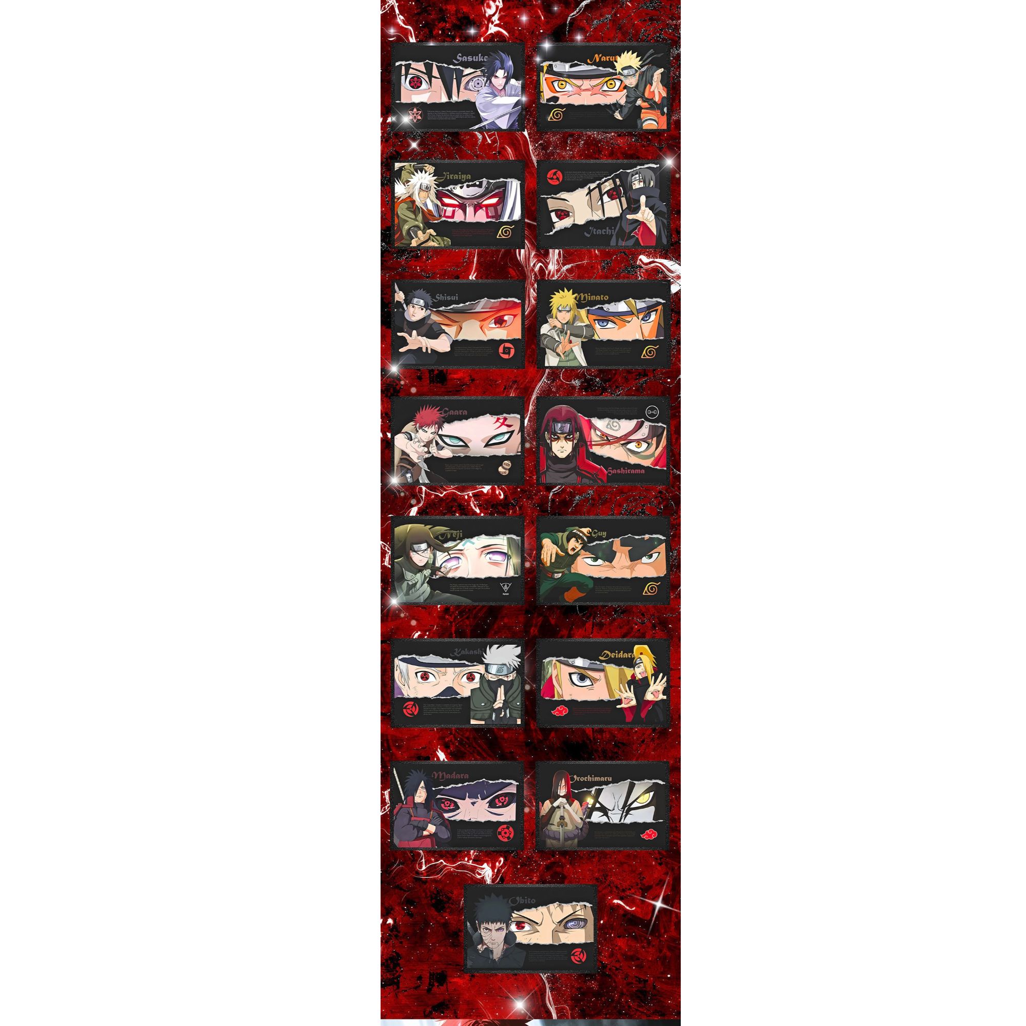 【叠叠】欲卡文创火影忍者全亚克力双闪色纸（默认厂瑕）