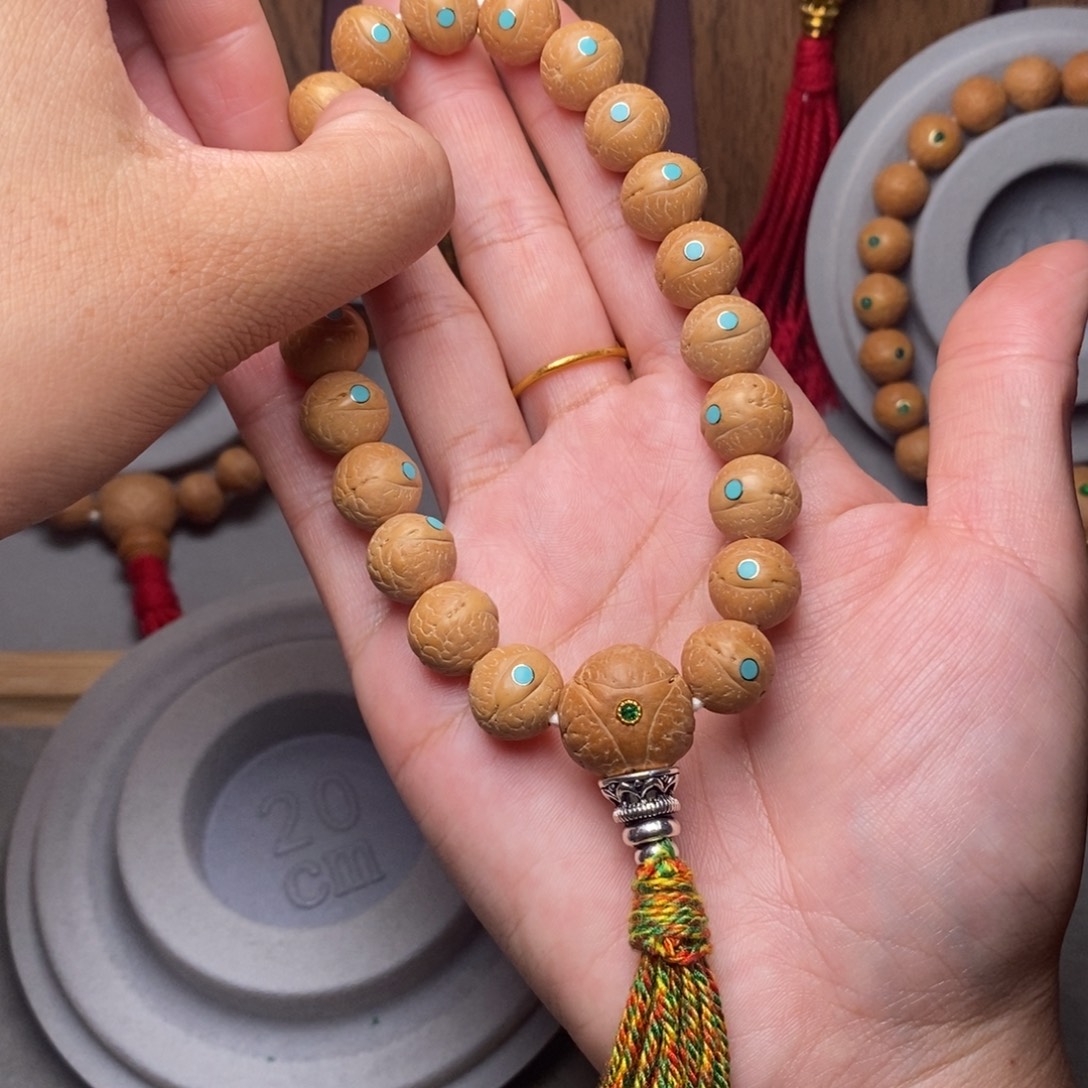 手串凤眼菩提12mm➕松钉