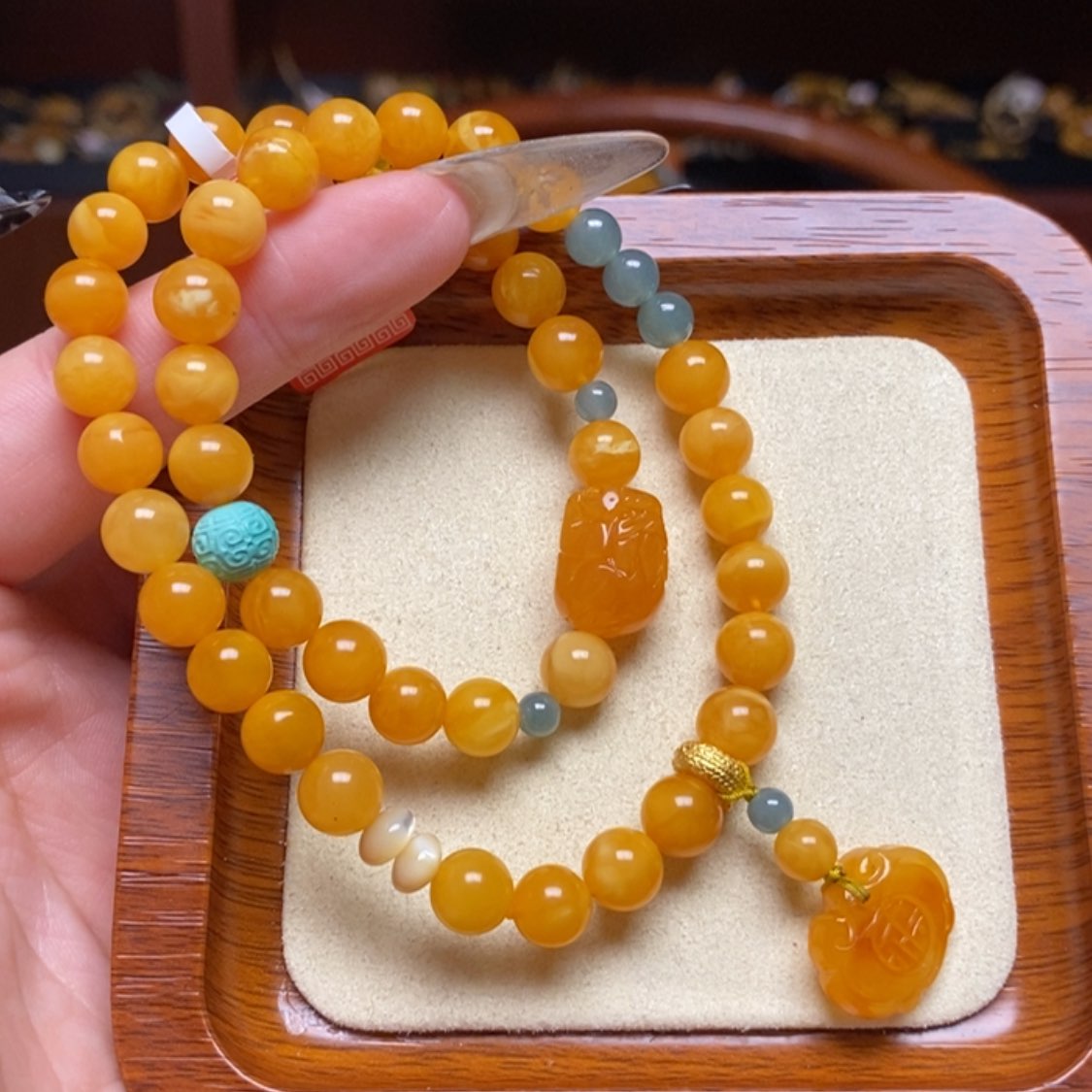 【闪购商品】蜜蜡手链未镶嵌手串