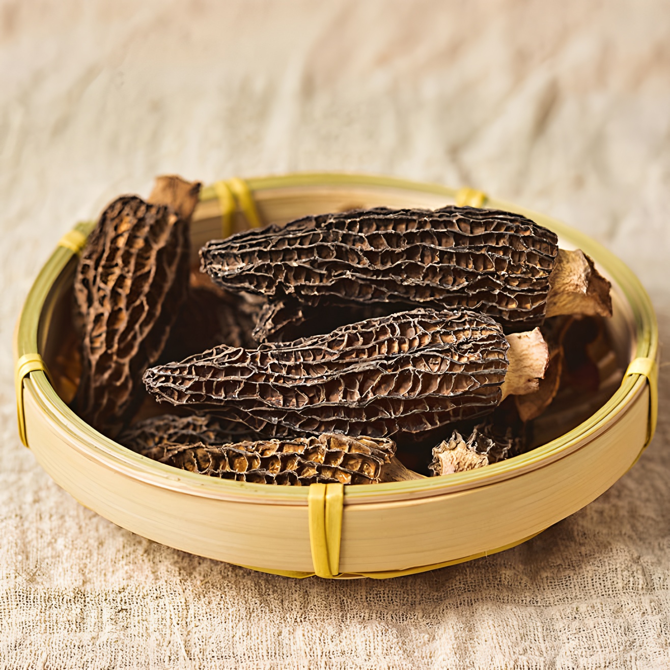 【云南干货羊肚菌】新鲜头茬自然晾晒无硫干货肉厚饱满汤鲜