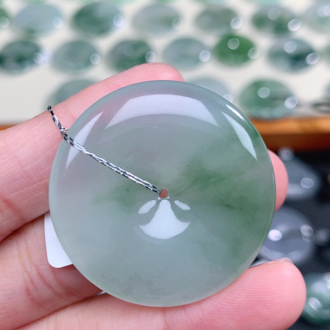 翡翠未镶嵌吊坠(不含链)36.3-6.0