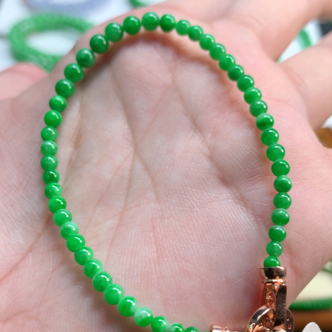 E***d翡翠未镶嵌手链翡翠