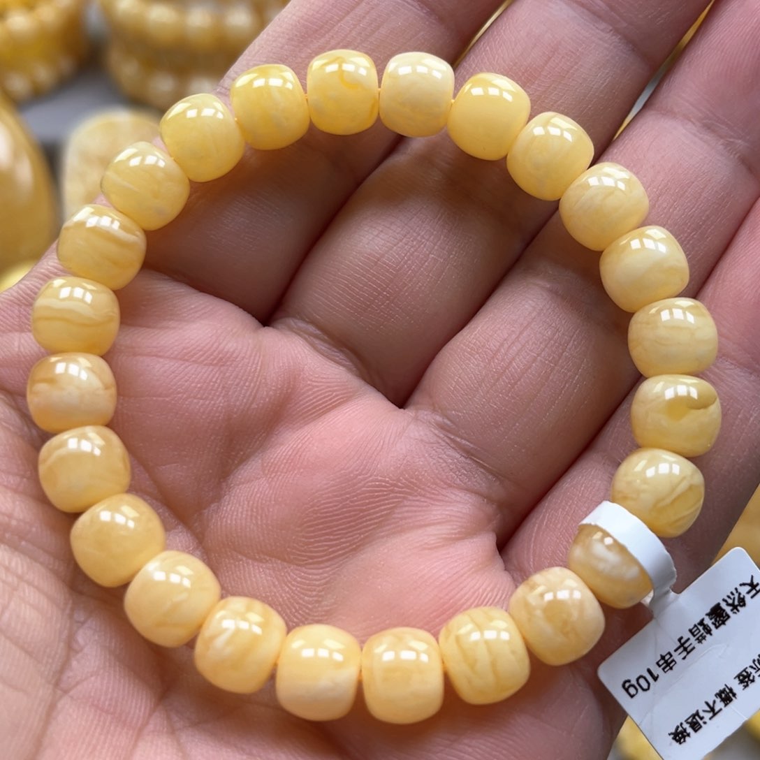 琥珀手链未镶嵌手串