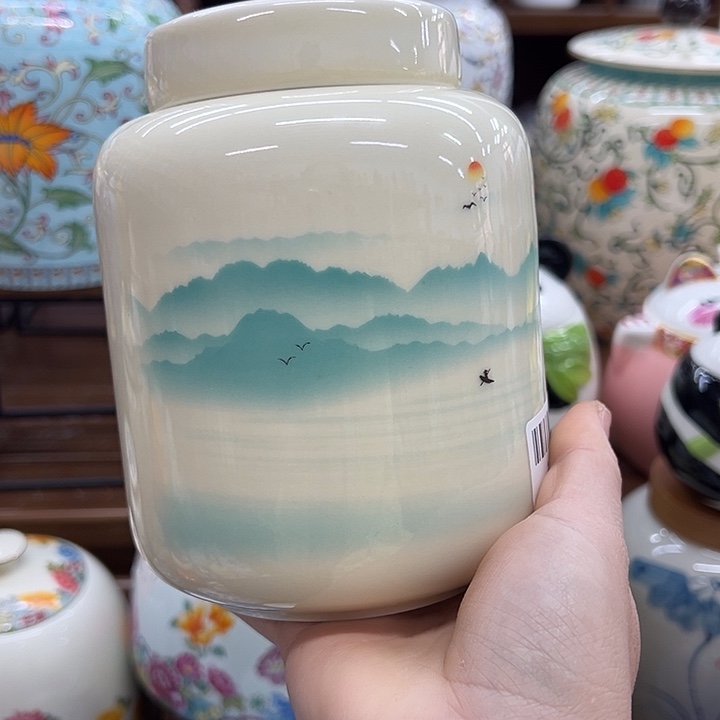 瓷片茶叶罐茶叶罐@@1417