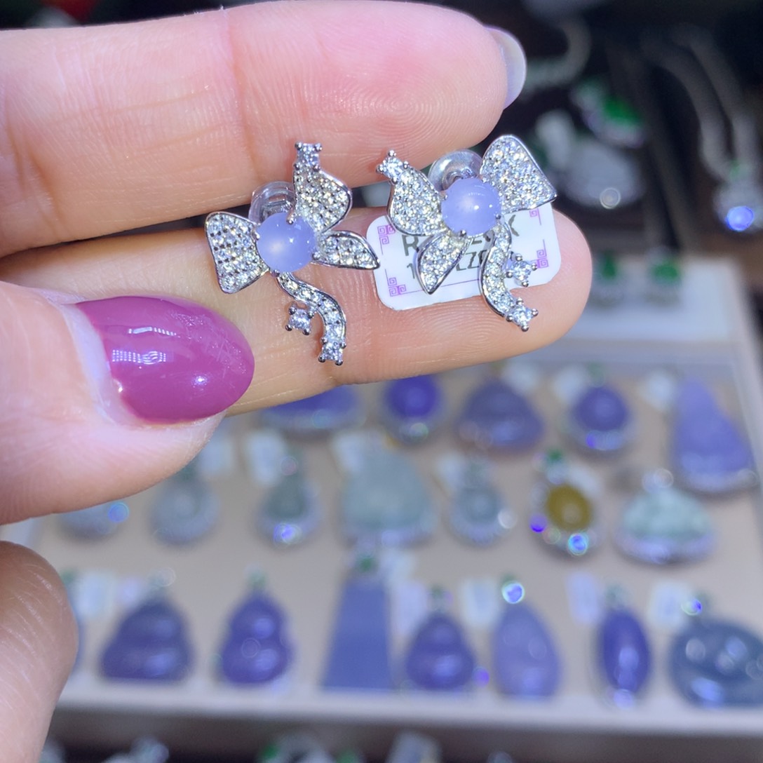 翡翠颈饰银S925镶嵌翡翠