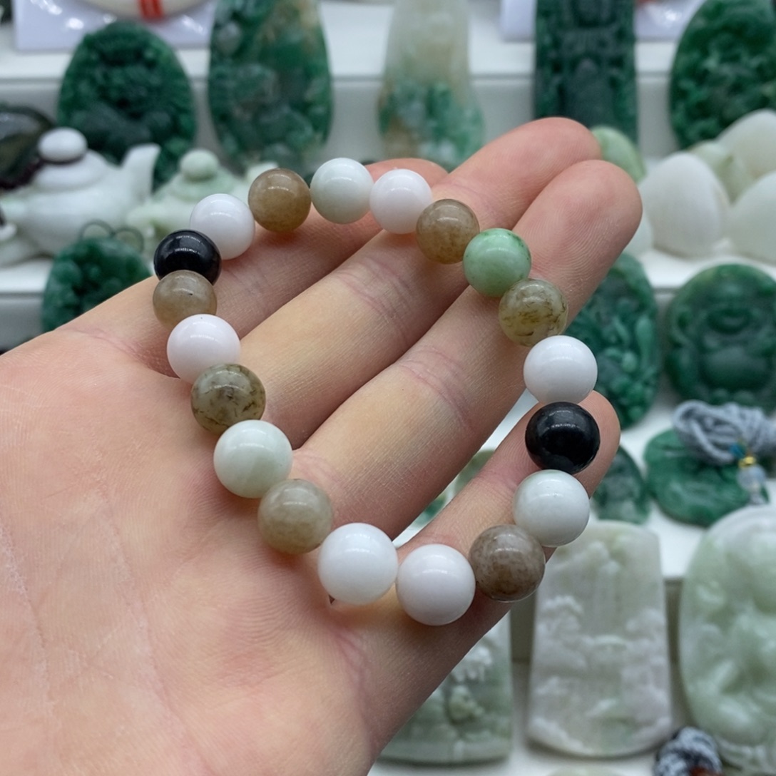 独山玉手链未镶嵌