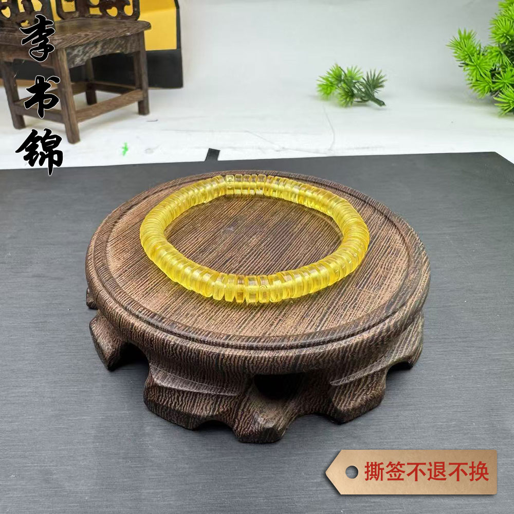李书锦保真天然琥珀直切手镯 A022【拍一发一】多样性发货