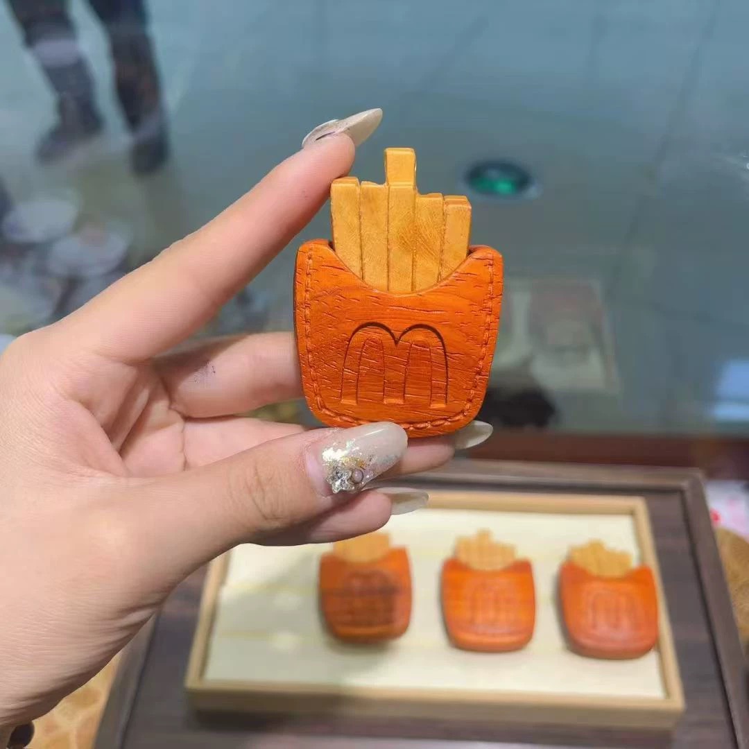 S2723【貝勒爺】臻享木质薯条一包挂件（多样性发其一）