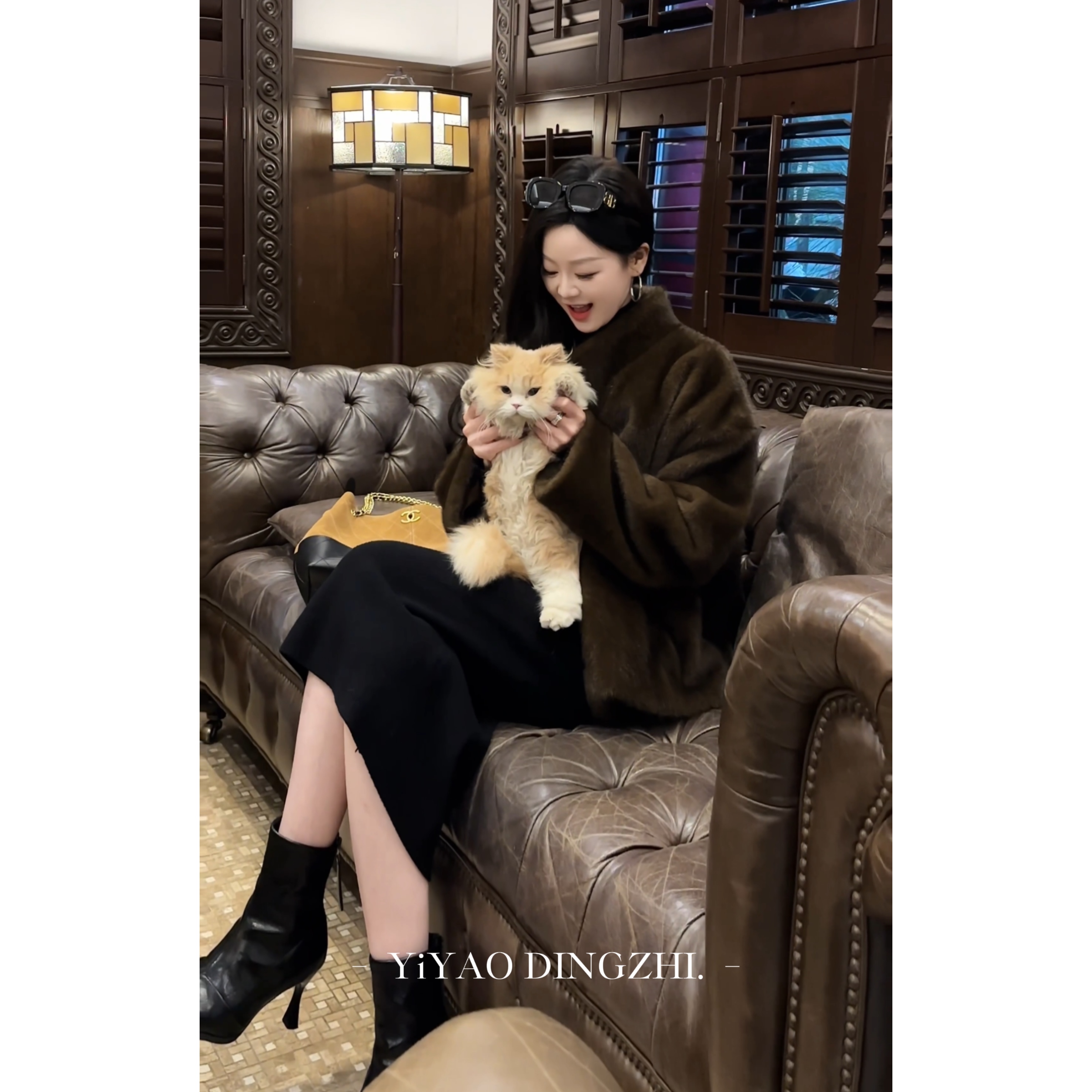 【亦瑶定制】 侘寂北岛 冬季时尚气质短外套5DWDD10917