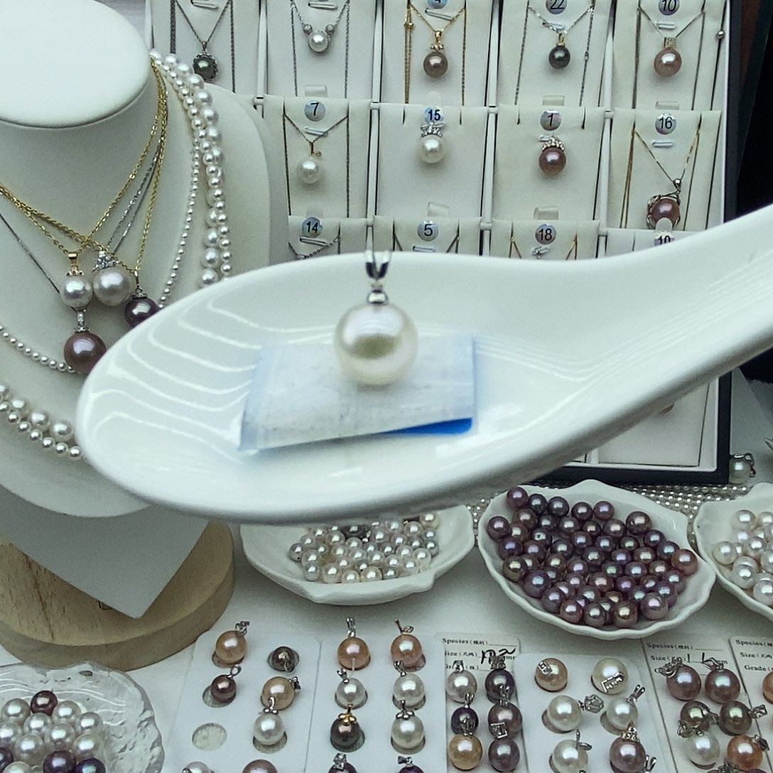 珍珠淡水珍珠银S925镶嵌