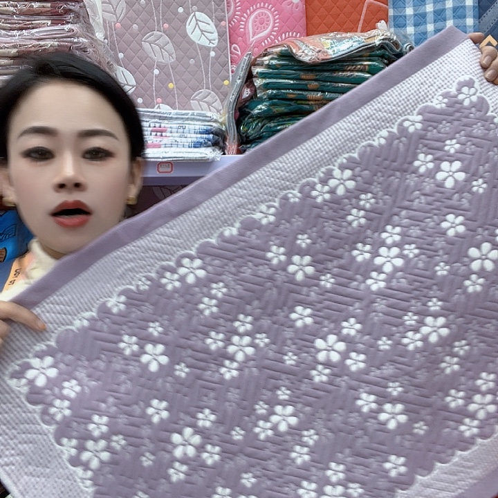 棉紫色雪花纯棉面料