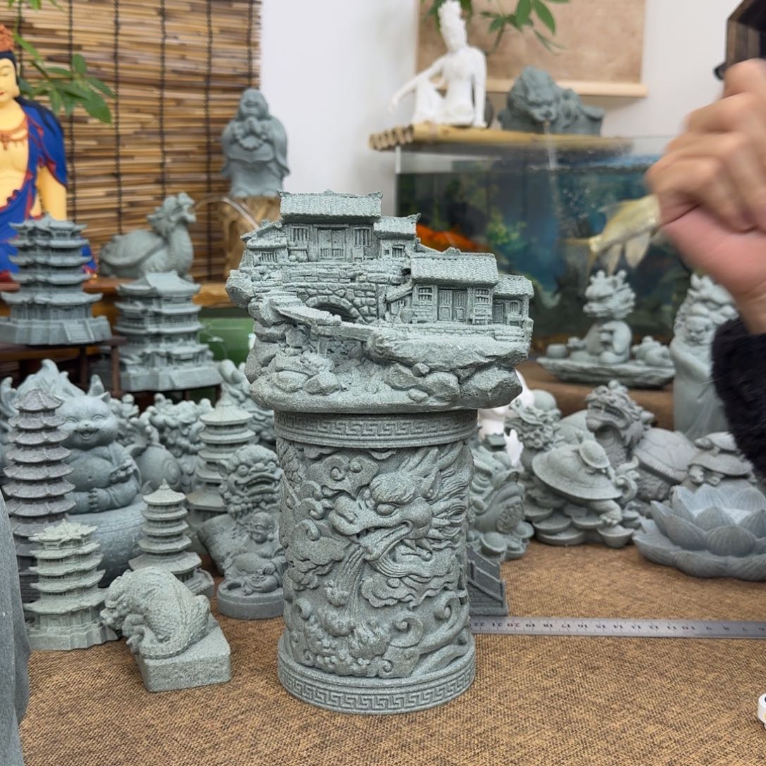 石材带桥农家院一个