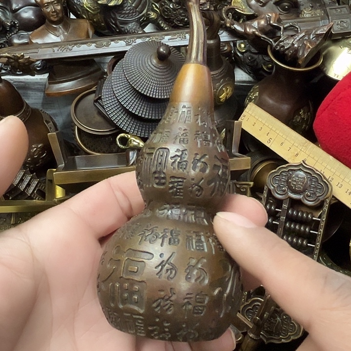 顺顺利利，铜器摆件