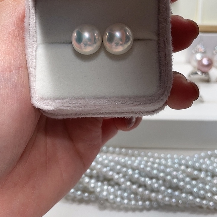 足银11.2mm正圆近无暇银蓝福利no退换