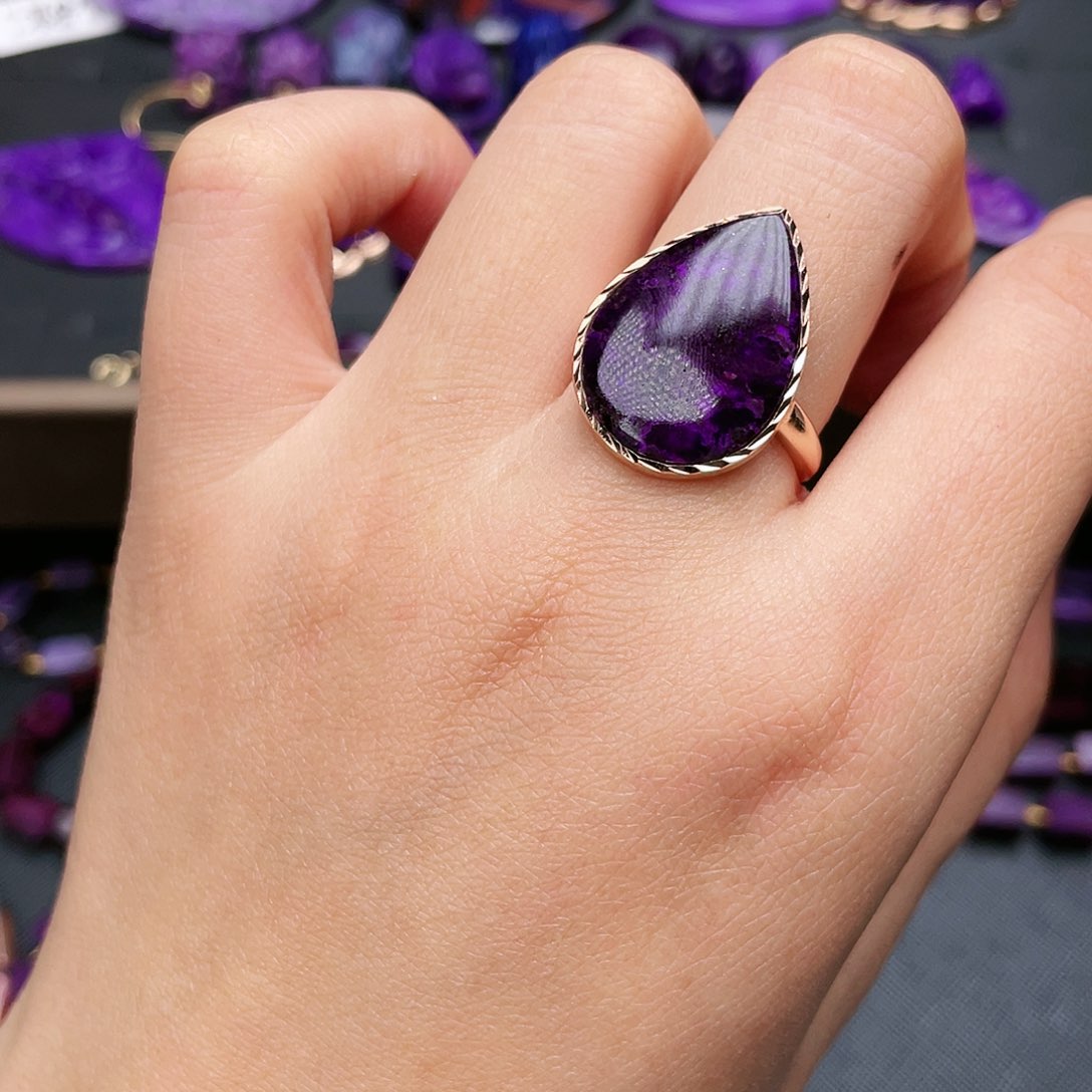 苏纪石（舒俱来）戒指银S925镶嵌