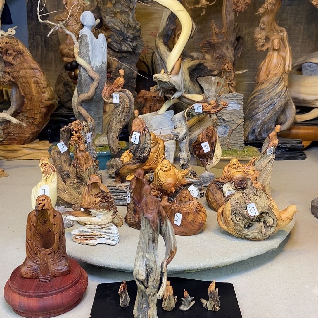 ****麒柏木（崖柏）精品无相手把件