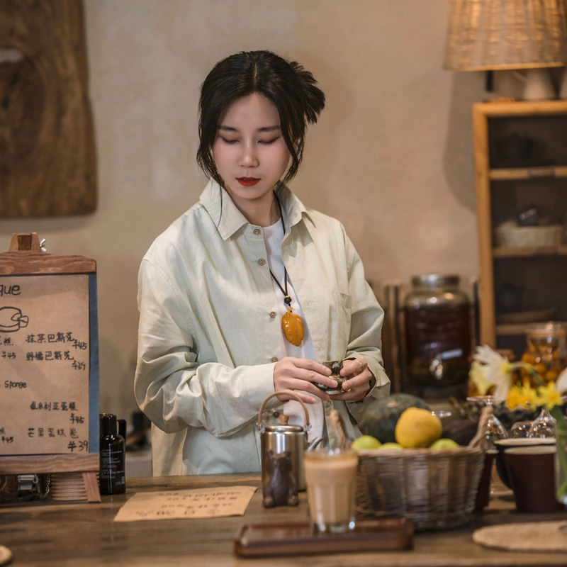 Jinho/金猴金猴【极简风】纯色翻领长袖衬衫经典百搭上衣宽松