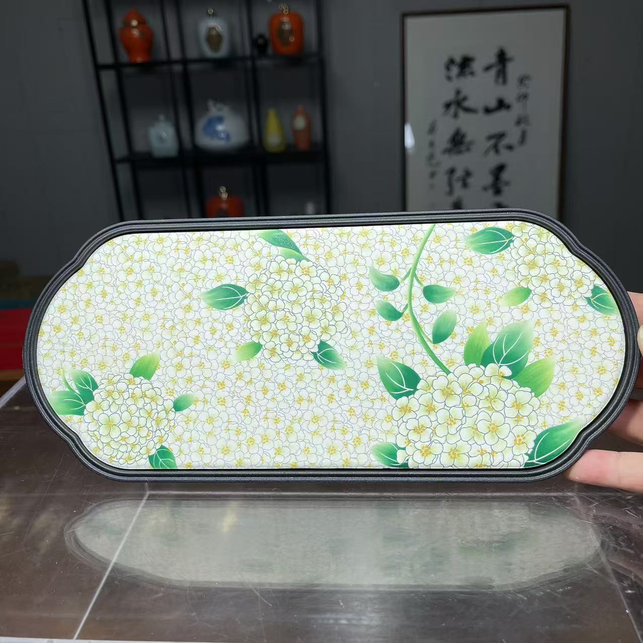 ZH277-绣球花吸水茶盘（82）