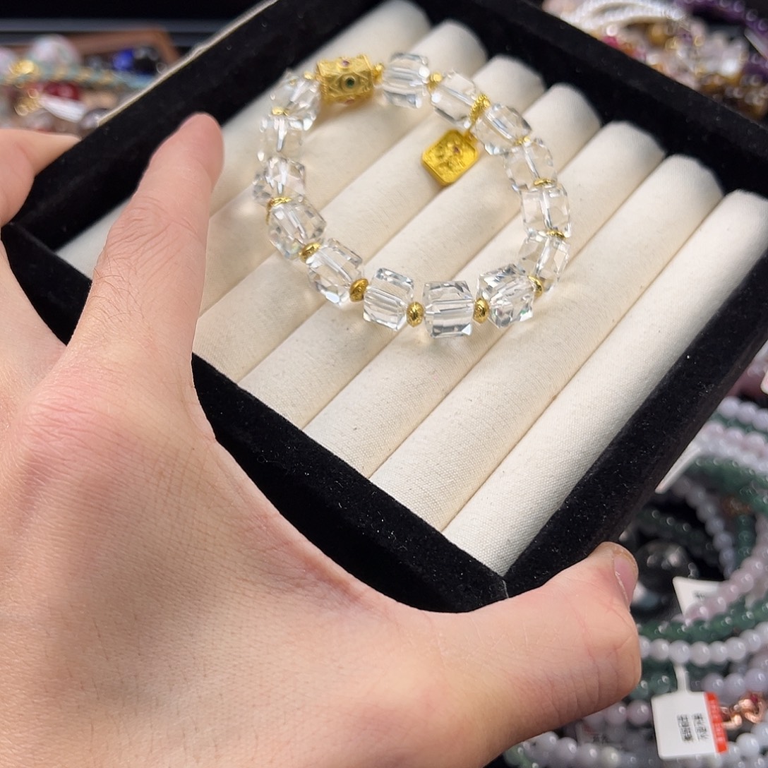 水晶未镶嵌手链单