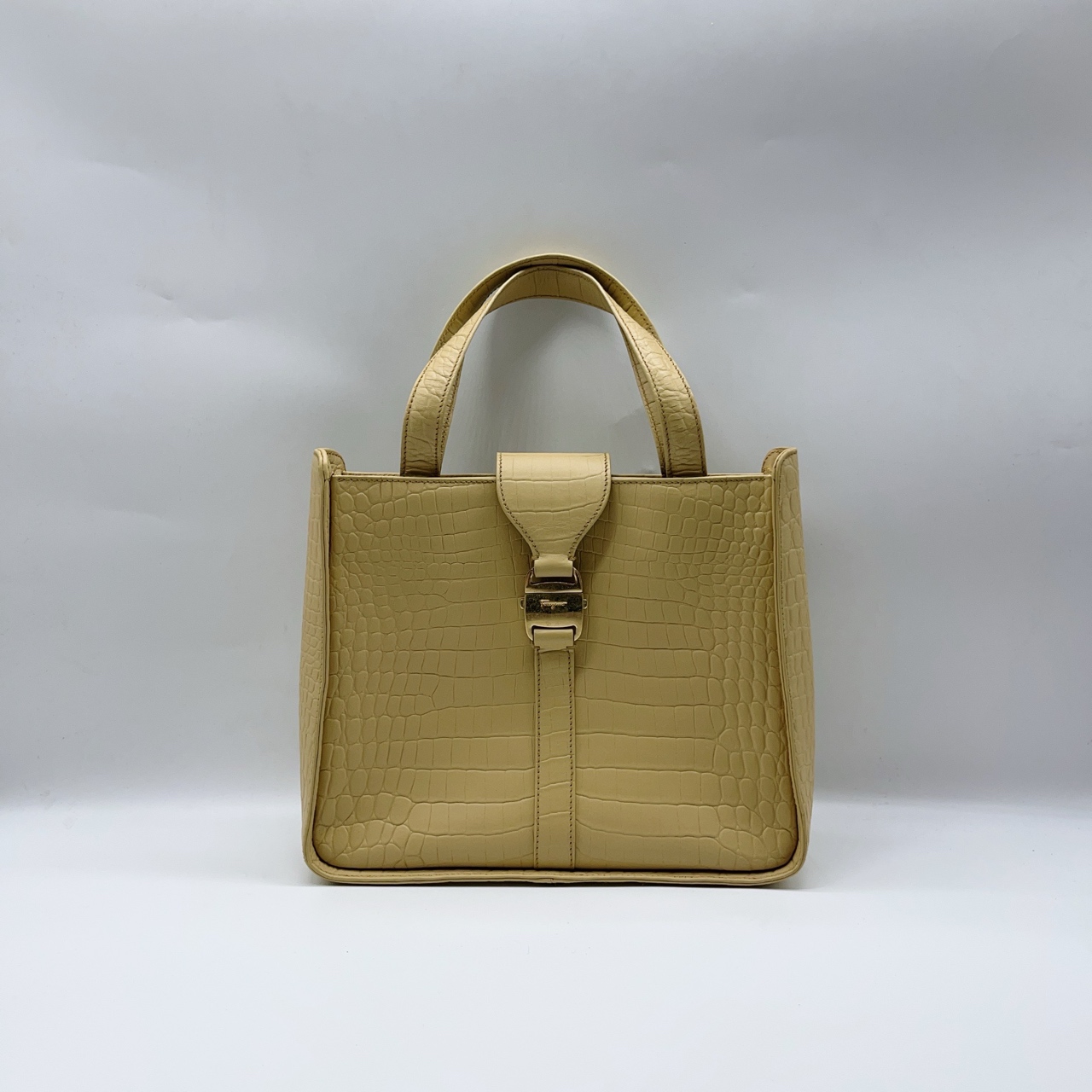 95新 Ferrasley/菲拉思黎  黄色 单肩包  1363 0709 