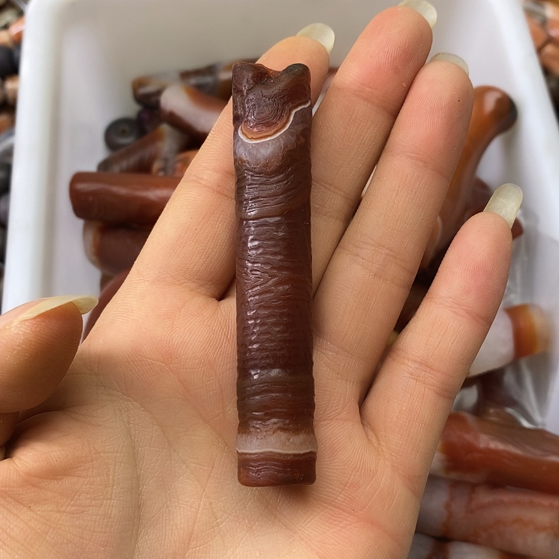 山***叶玛瑙/玉髓未镶嵌珠宝半成品玛瑙一个装