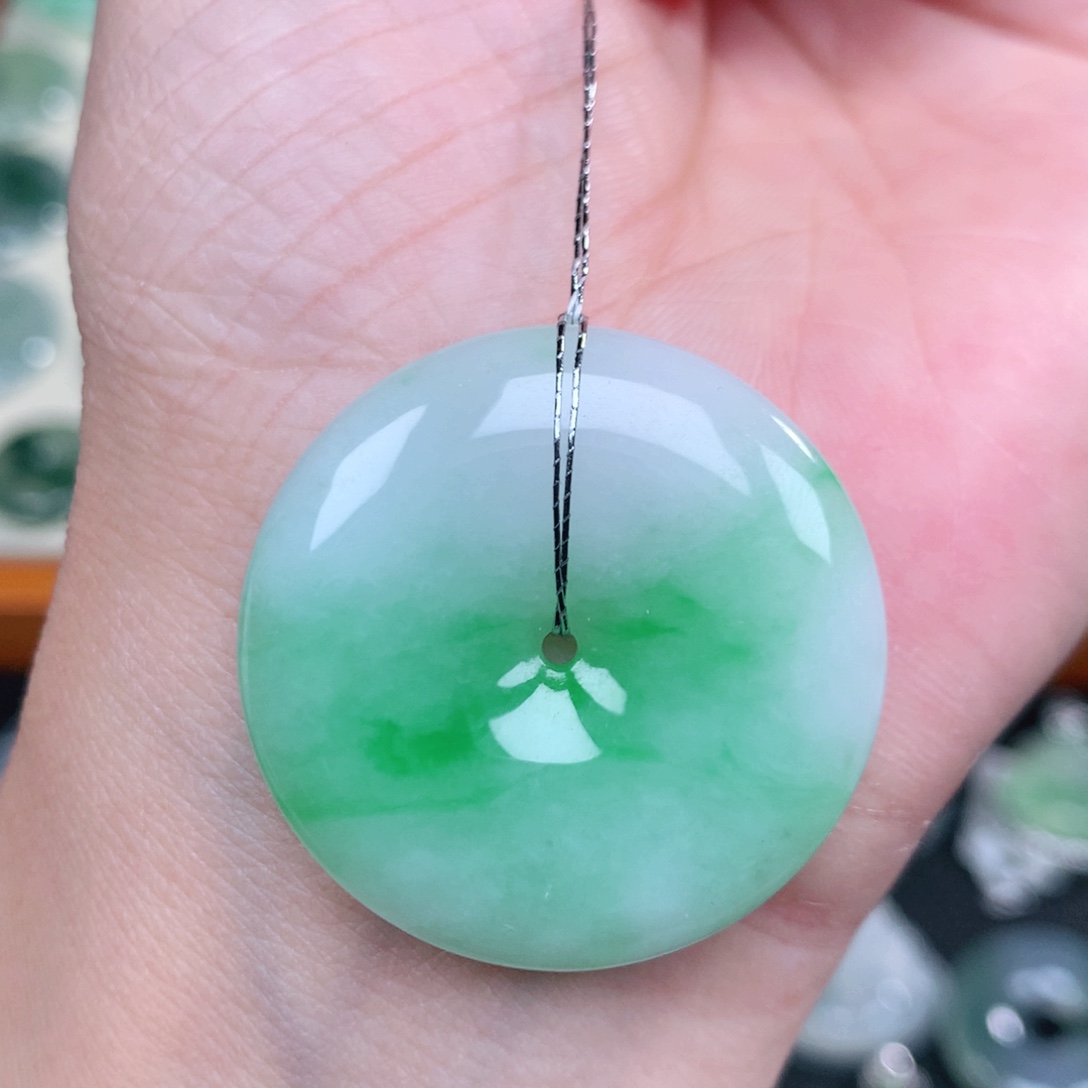 翡翠未镶嵌吊坠(不含链)32.5-5.5