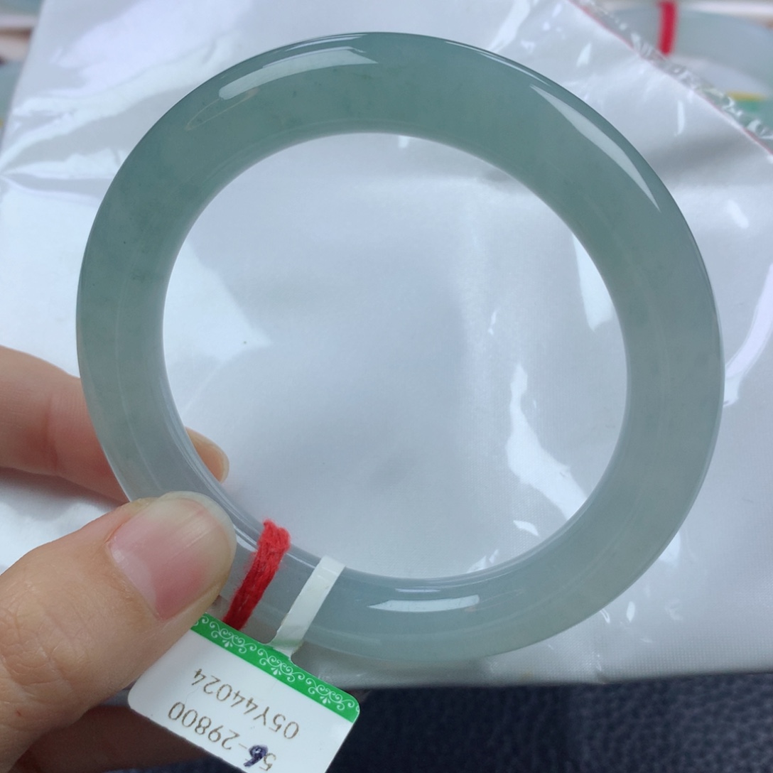 未镶嵌手镯翡翠缅甸天然翡翠A货56圆