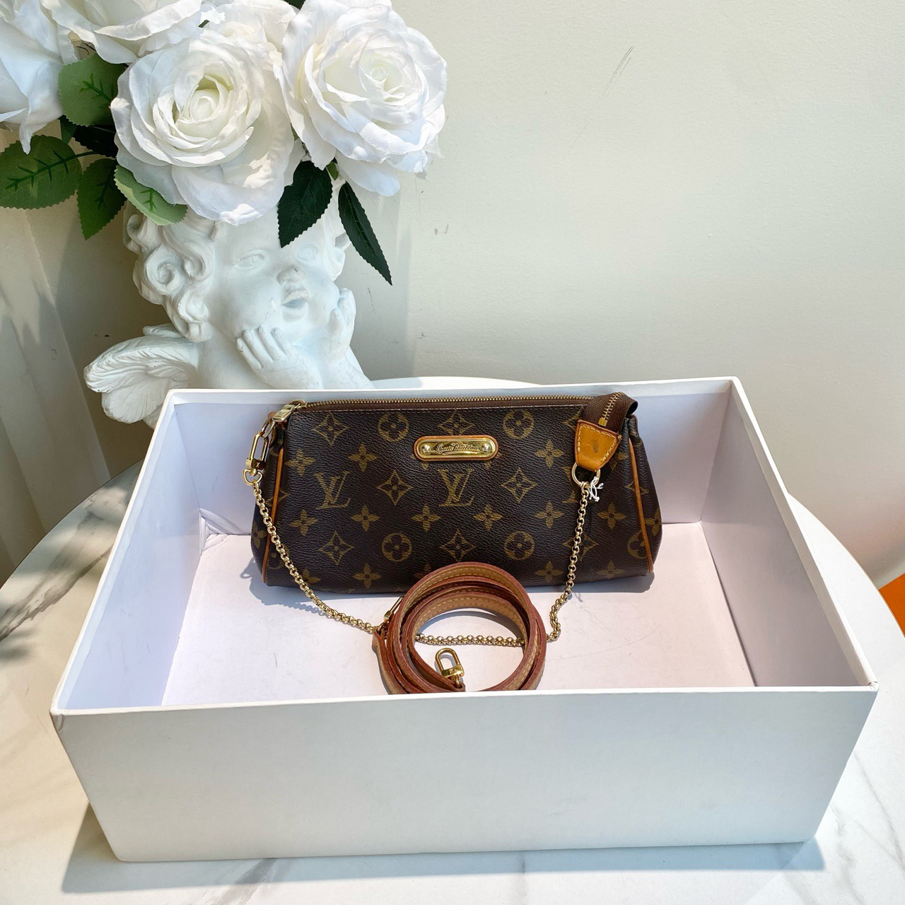 95新 LouisVuitton/路易威登 多宝二奢/29014/eva老花09年