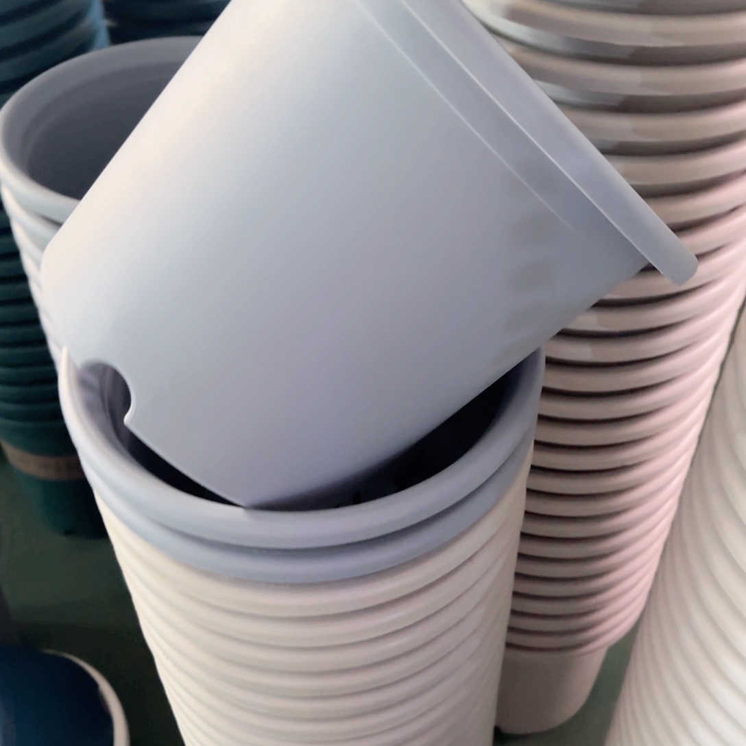 树脂四季盆6#无拖雾霾蓝5