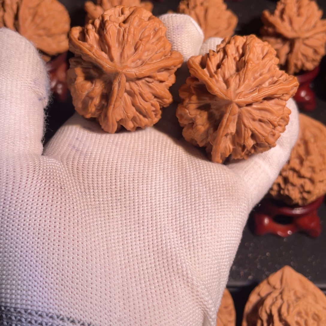 文玩核桃把件46官帽