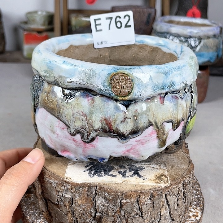 紫砂花盆开播福利 陶瓷花盆