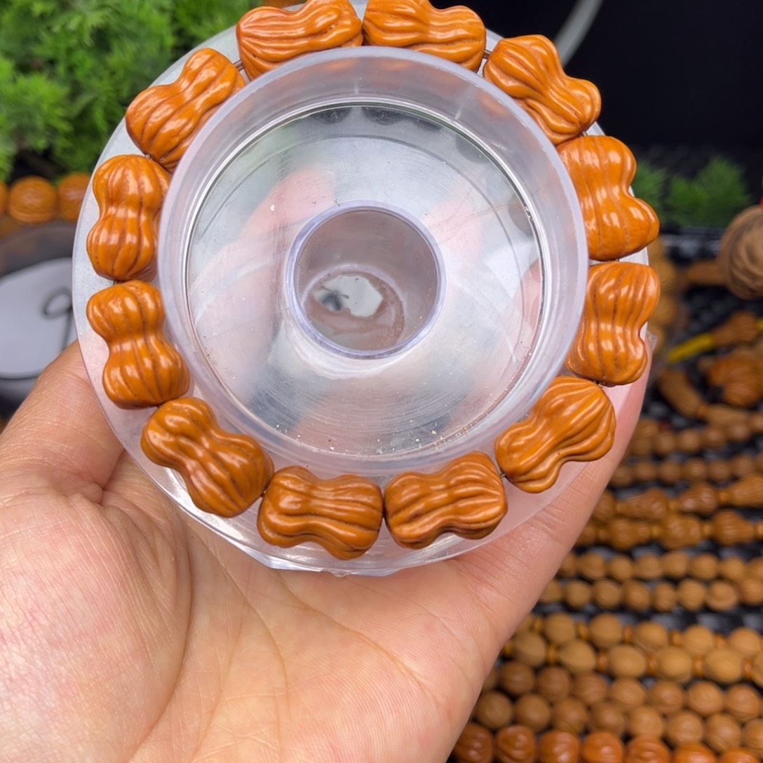 文玩核桃吊坠花生单圈