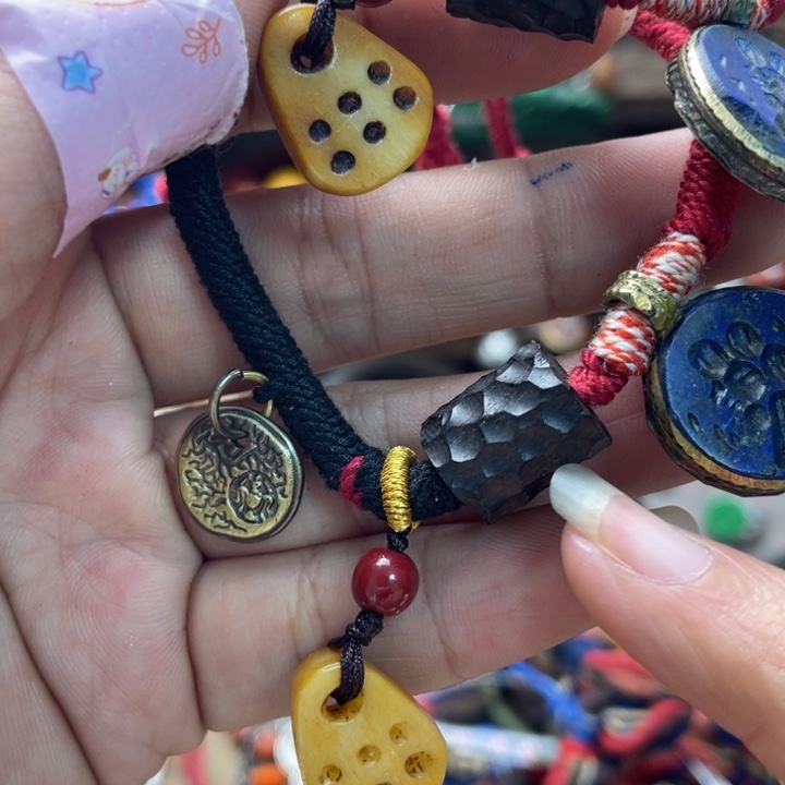 青金石未镶嵌手链青金搭配