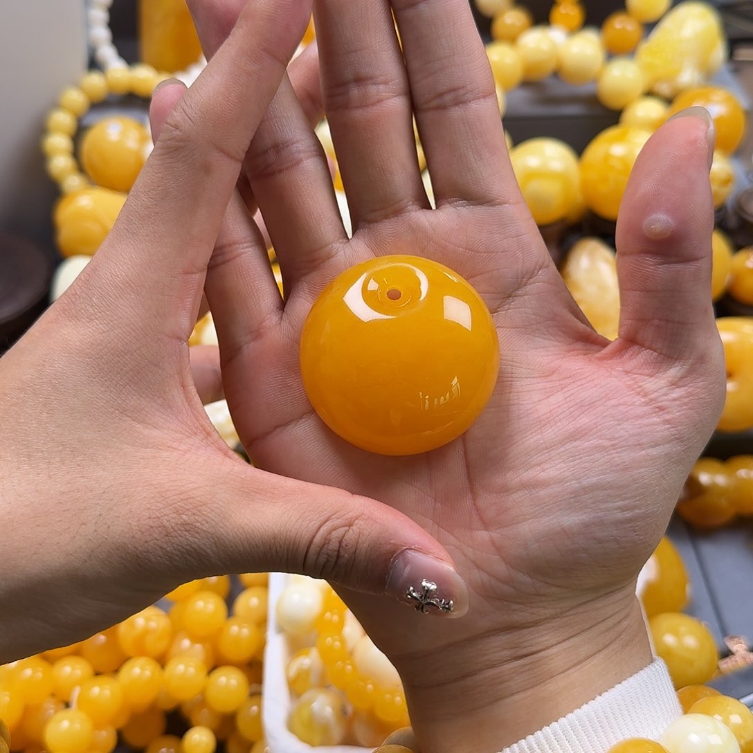 蜜蜡珠宝奇石未镶嵌公主扣