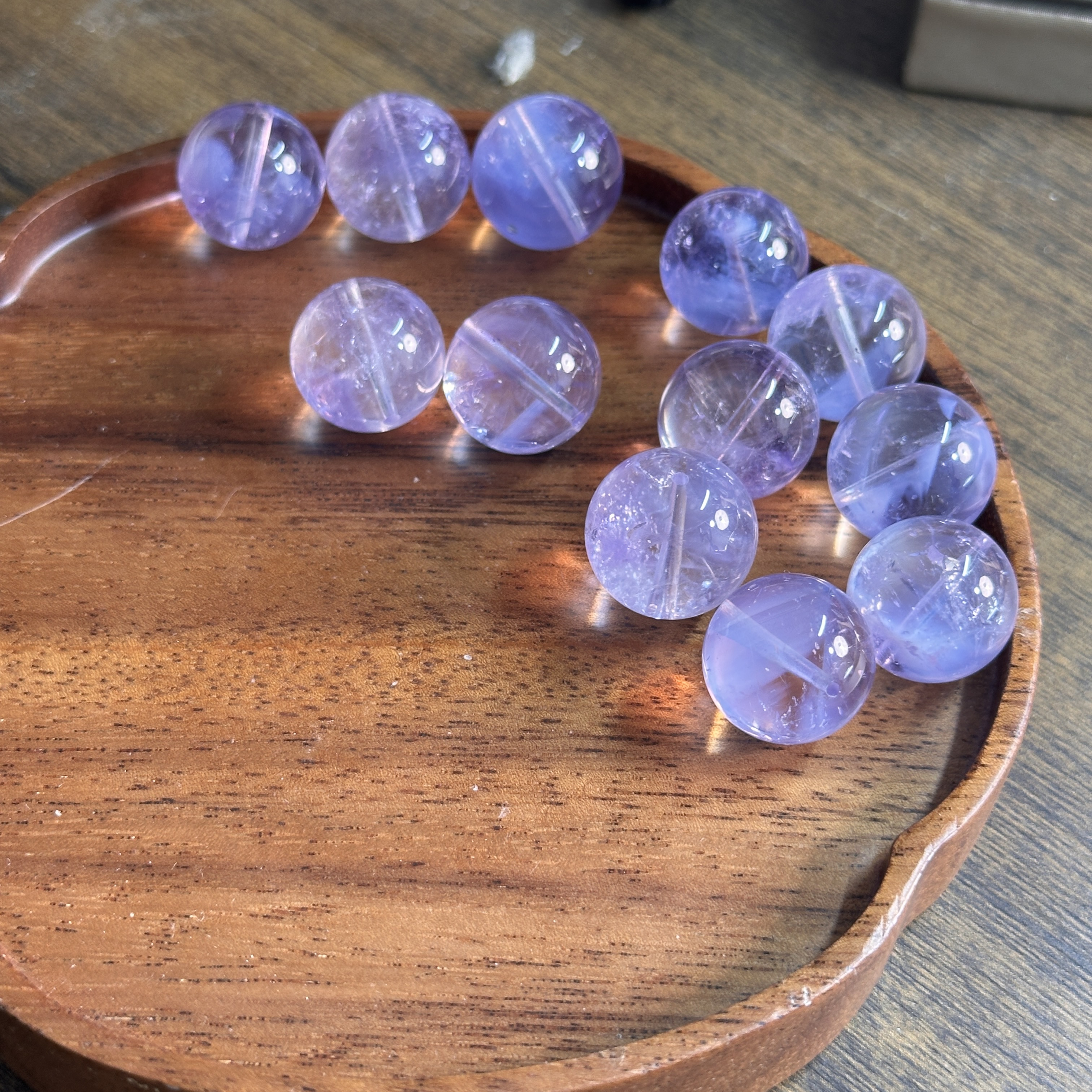 Z289 天然紫玉晶单珠 多样性发其一