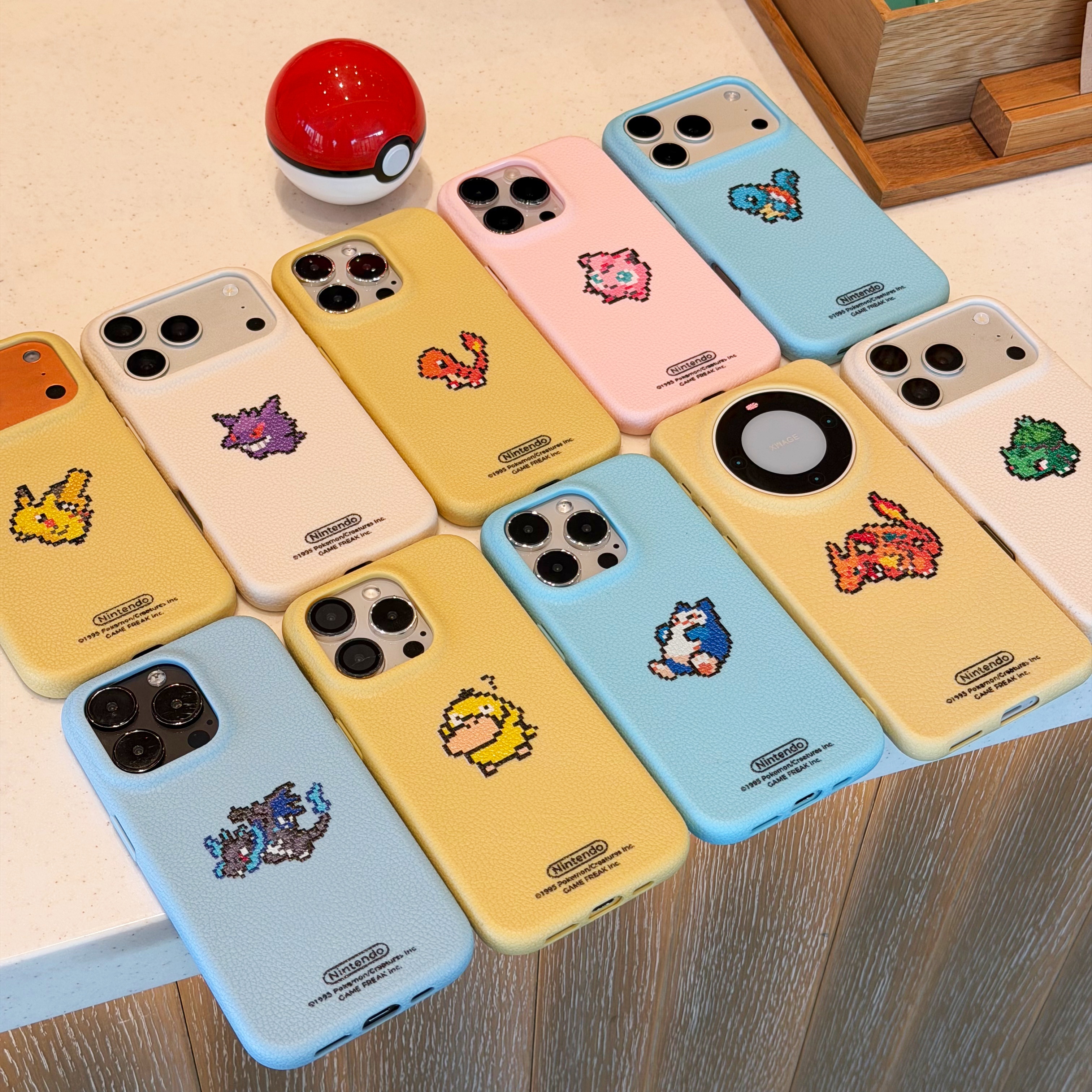 奥菲顿像素宝可梦合集适用苹果17/16pro皮纹手机壳iPhone15/13/14