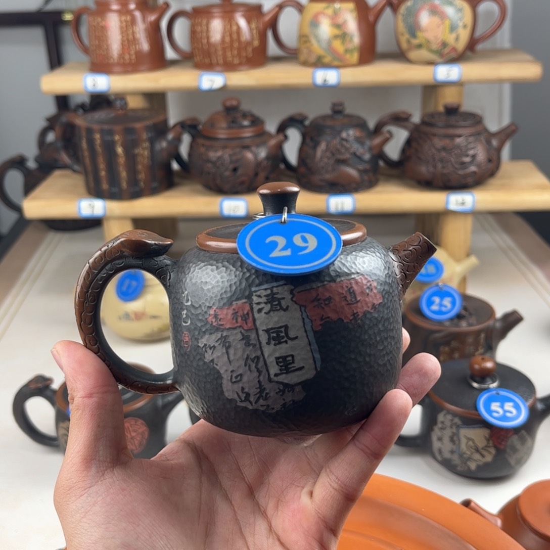 壶230cc 建水紫陶全手工制作，老匠人传承手艺