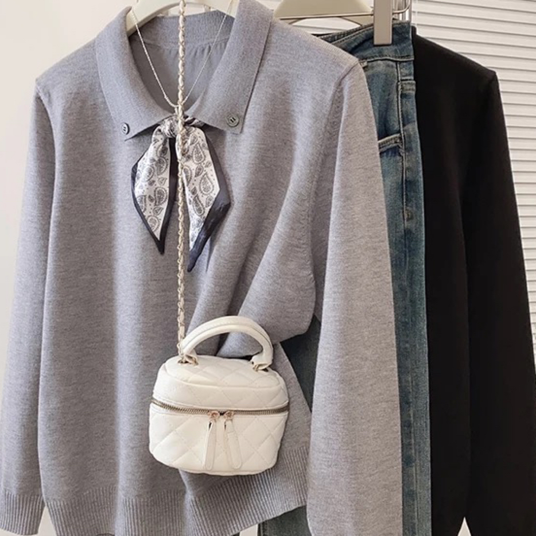 【301-400】韩版长袖针织衫打底开衫套头上衣时尚百搭