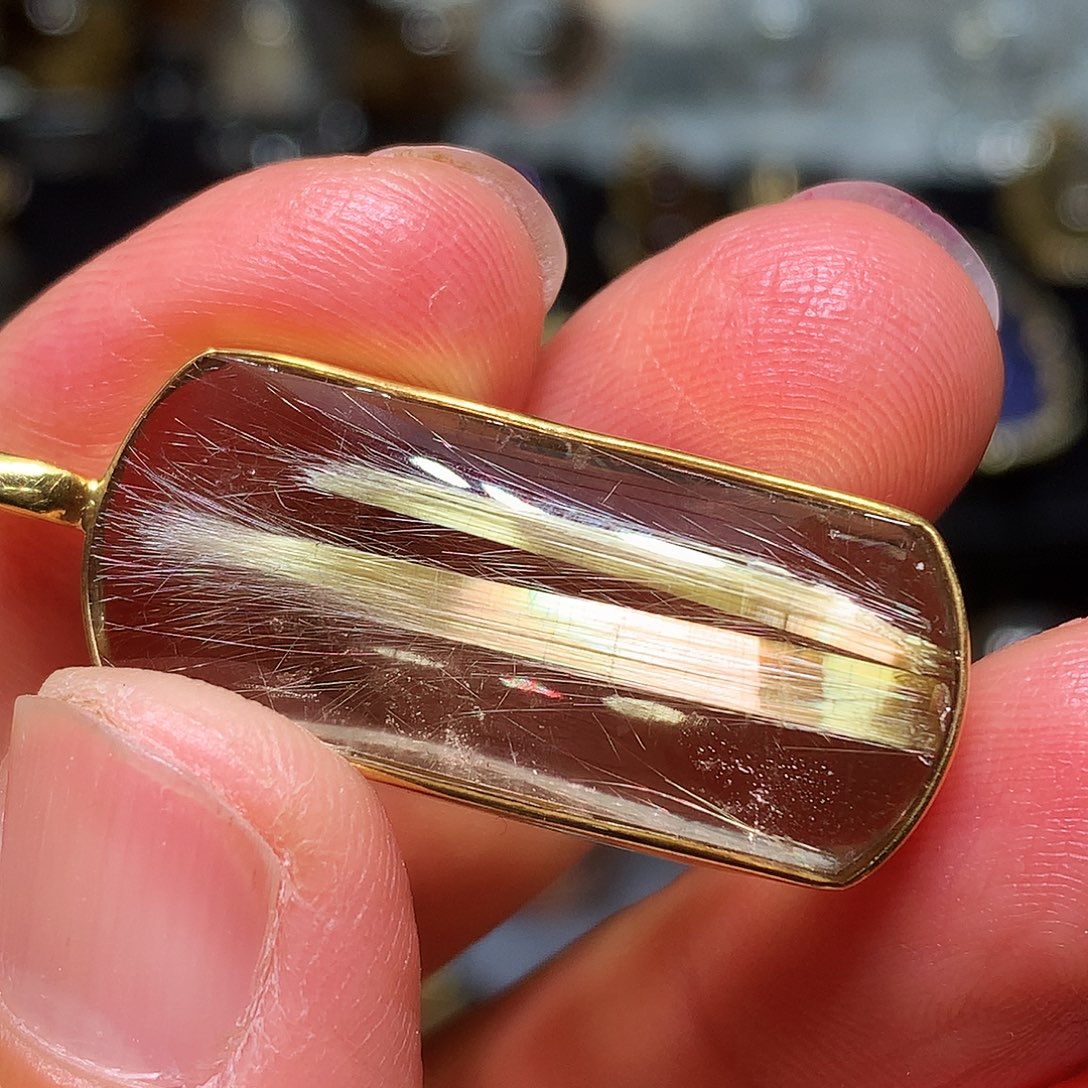 银S925镀金镶嵌珠宝半成品水晶定制款