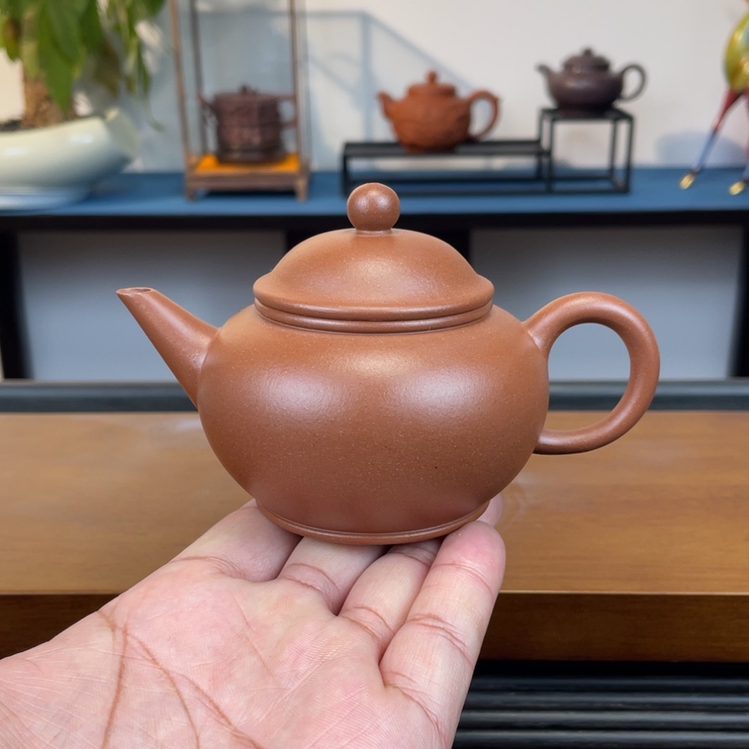 紫砂茶壶台西紫泥水平180cc