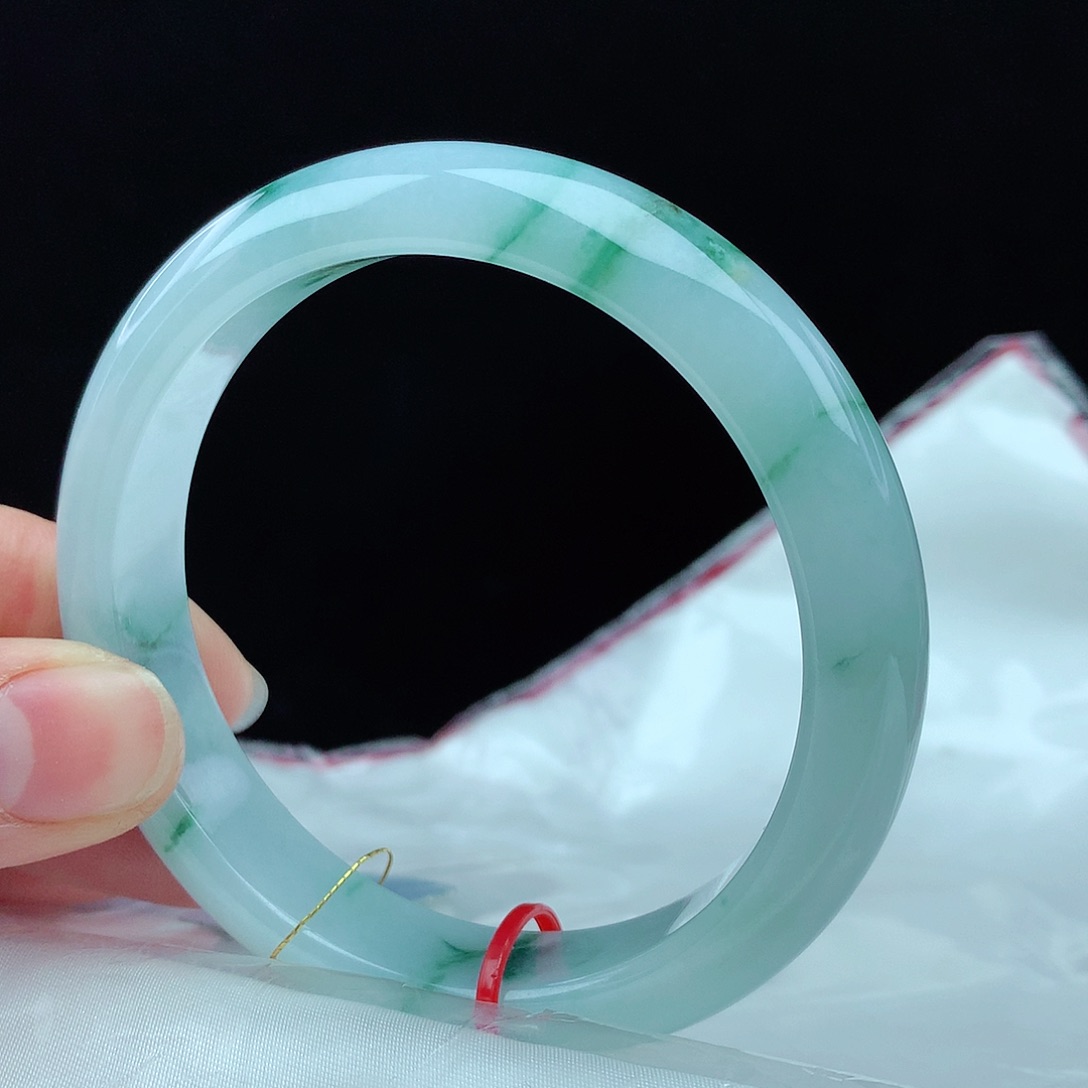 翡翠手镯未镶嵌58圈3464