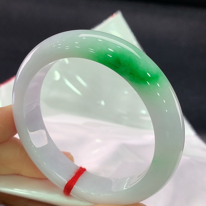 翡翠手镯未镶嵌正圈52-53