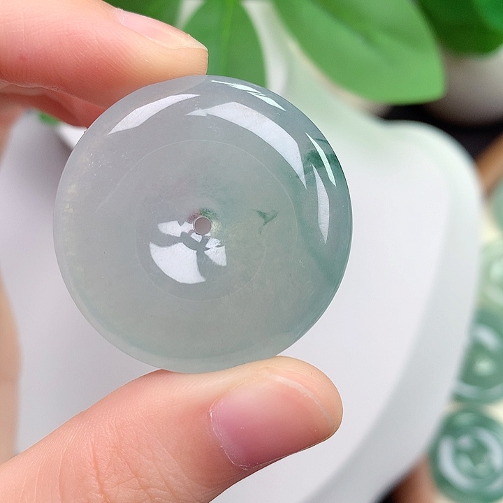 颈饰未镶嵌翡翠平安扣 33-6.3mm