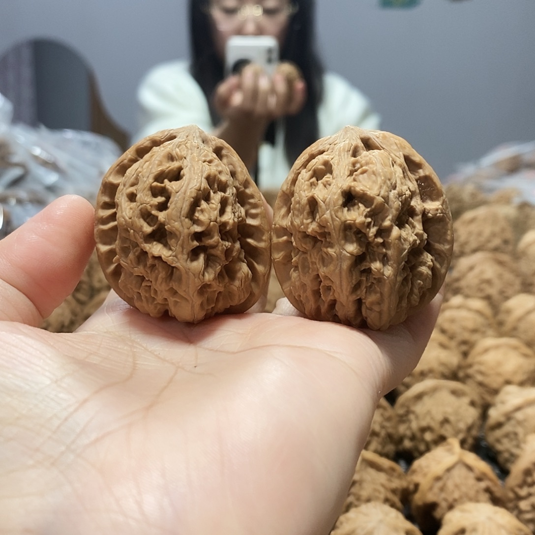 吊坠文玩核桃将军39黄